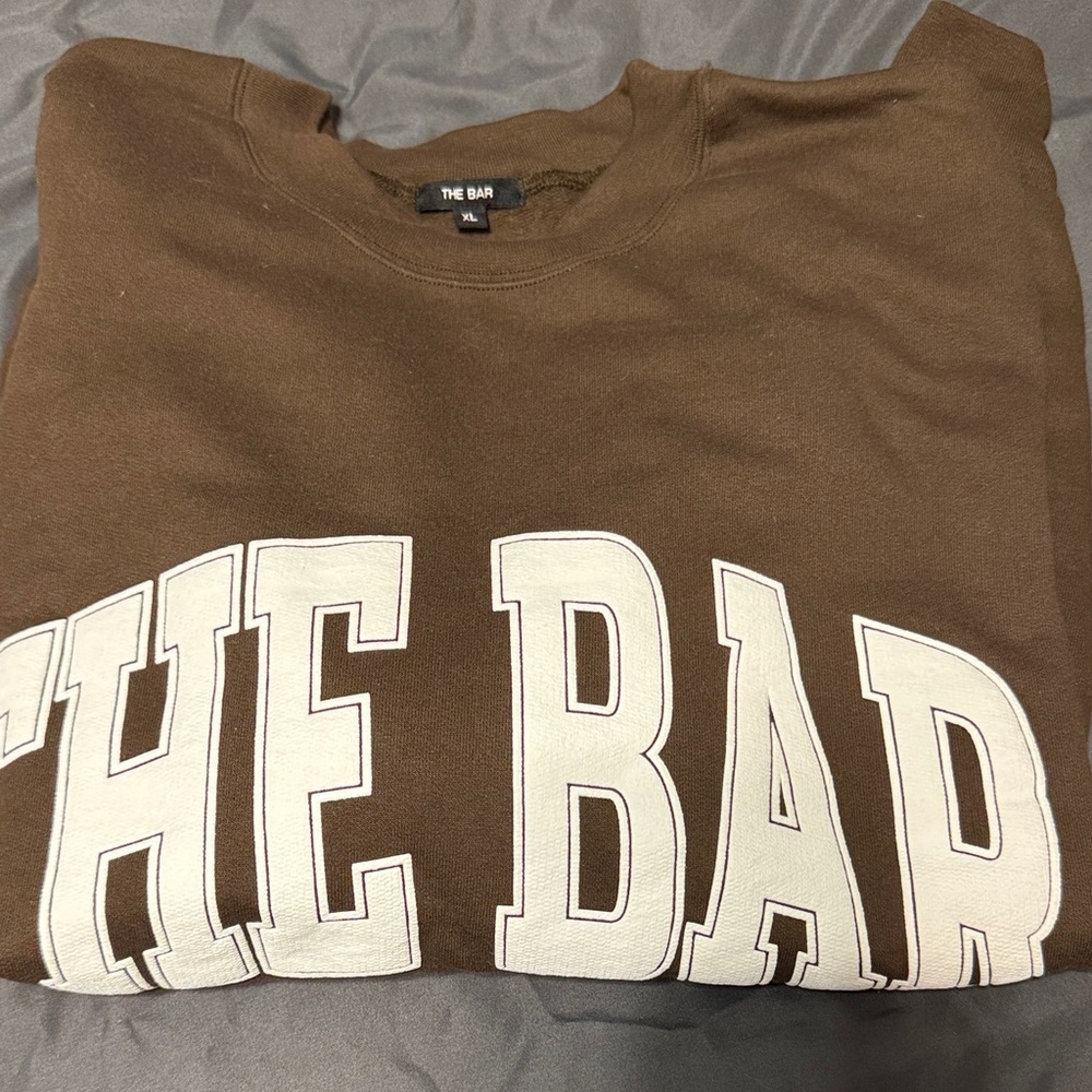 The Bar Chocolate Varsity Sweatshirt size XL - Picture 3 of 3